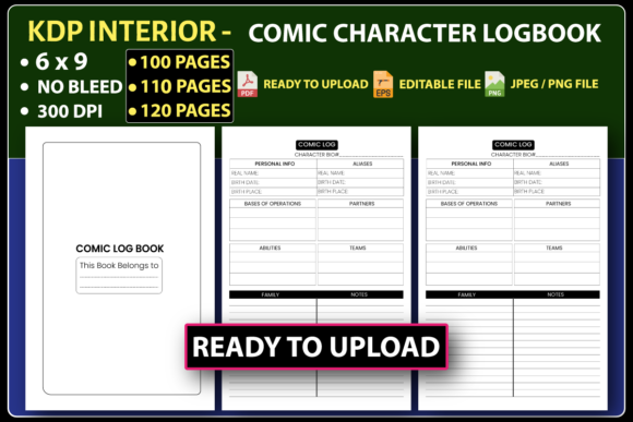 Comic Character Logbook: A Designer's Essential