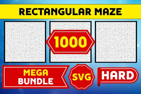 Explore 1000 Challenging Rectangular Maze SVGs