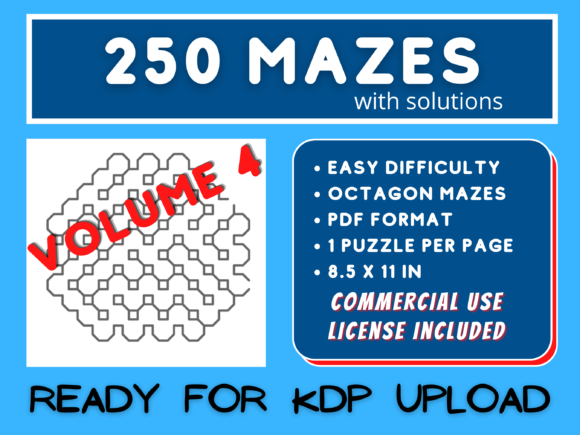 Explore 250 Easy Octagon Mazes V004