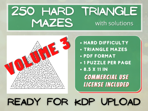 Explore the Intriguing World of 250 Hard Triangle Mazes V003: A Perfect Addition to Your KDP Library
