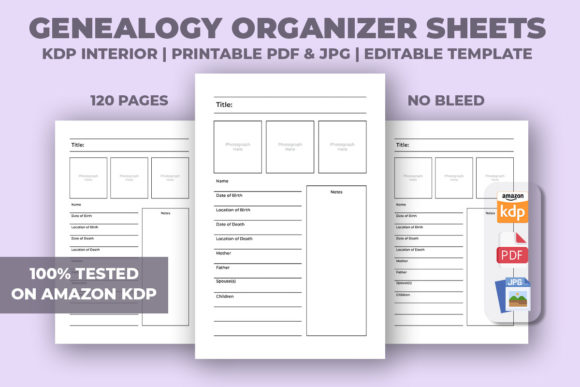 Exploring Genealogy Organizer Sheets KDP Interior: A Comprehensive Guide