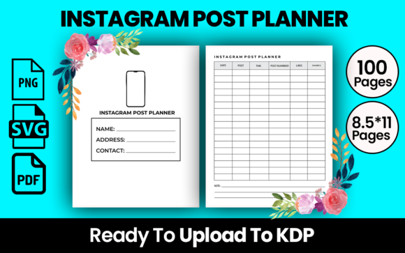 Instagram Post Planner KDP Interior: Your Ultimate Tool for Low or No Content Publishing