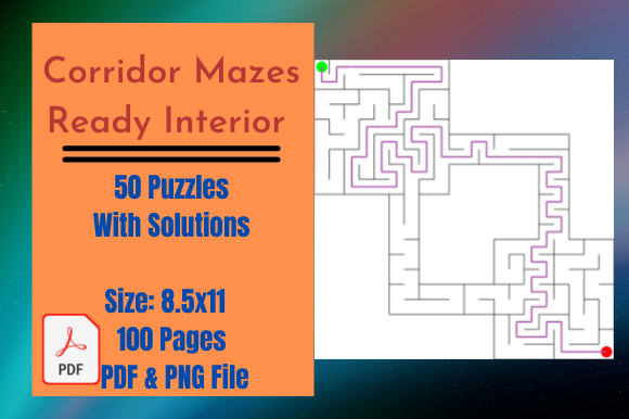 Interior Mazes Puzzle Book: Fun and Engaging