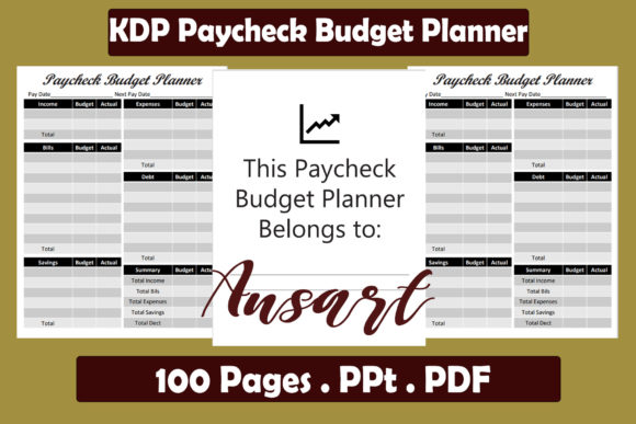 Master Your Finances with the KDP Interior Paycheck Budget Planner