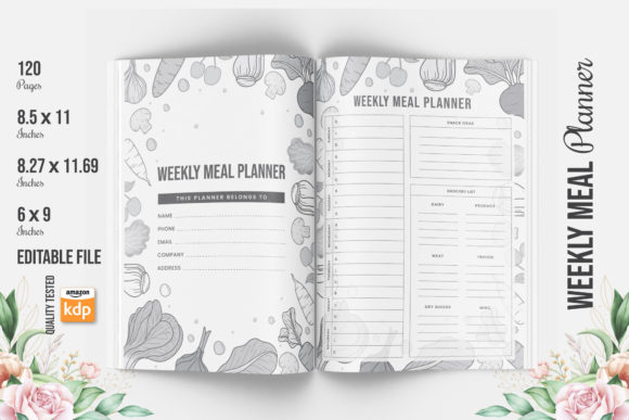 Maximize Your Meal Planning with the 120-Page Meal Planner KDP Interior