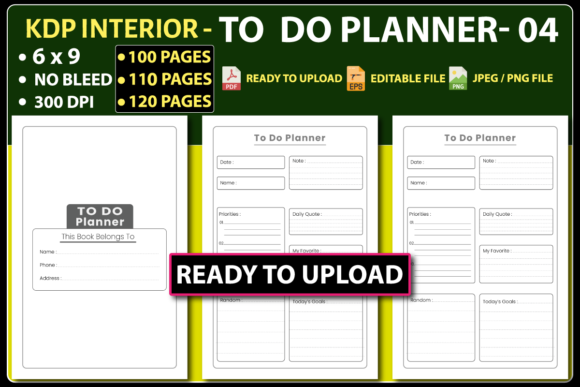 Maximizing Productivity with a To Do Planner: Your Ultimate KDP Interior Guide