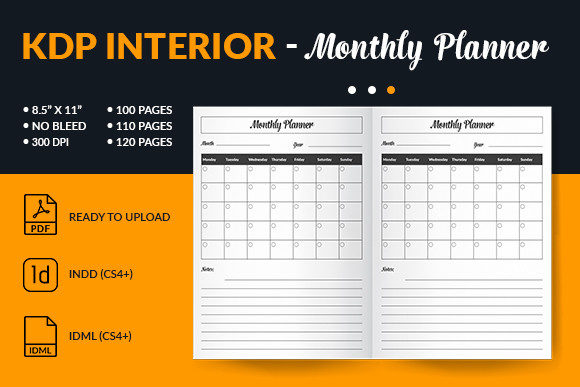 Monthly Planner - KDP Interior 8.5x11 in: A Versatile Tool for Organizing Your Life