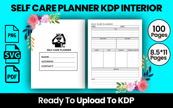 Self Care Planner Kdp Interior: Ready for Publishing