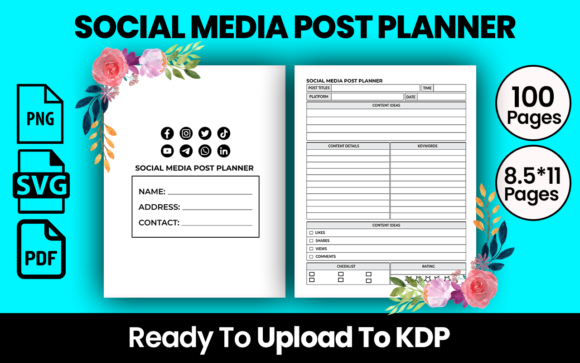 Social Media Post Planner KDP Interior: A Comprehensive Solution for Your Low or No Content Business